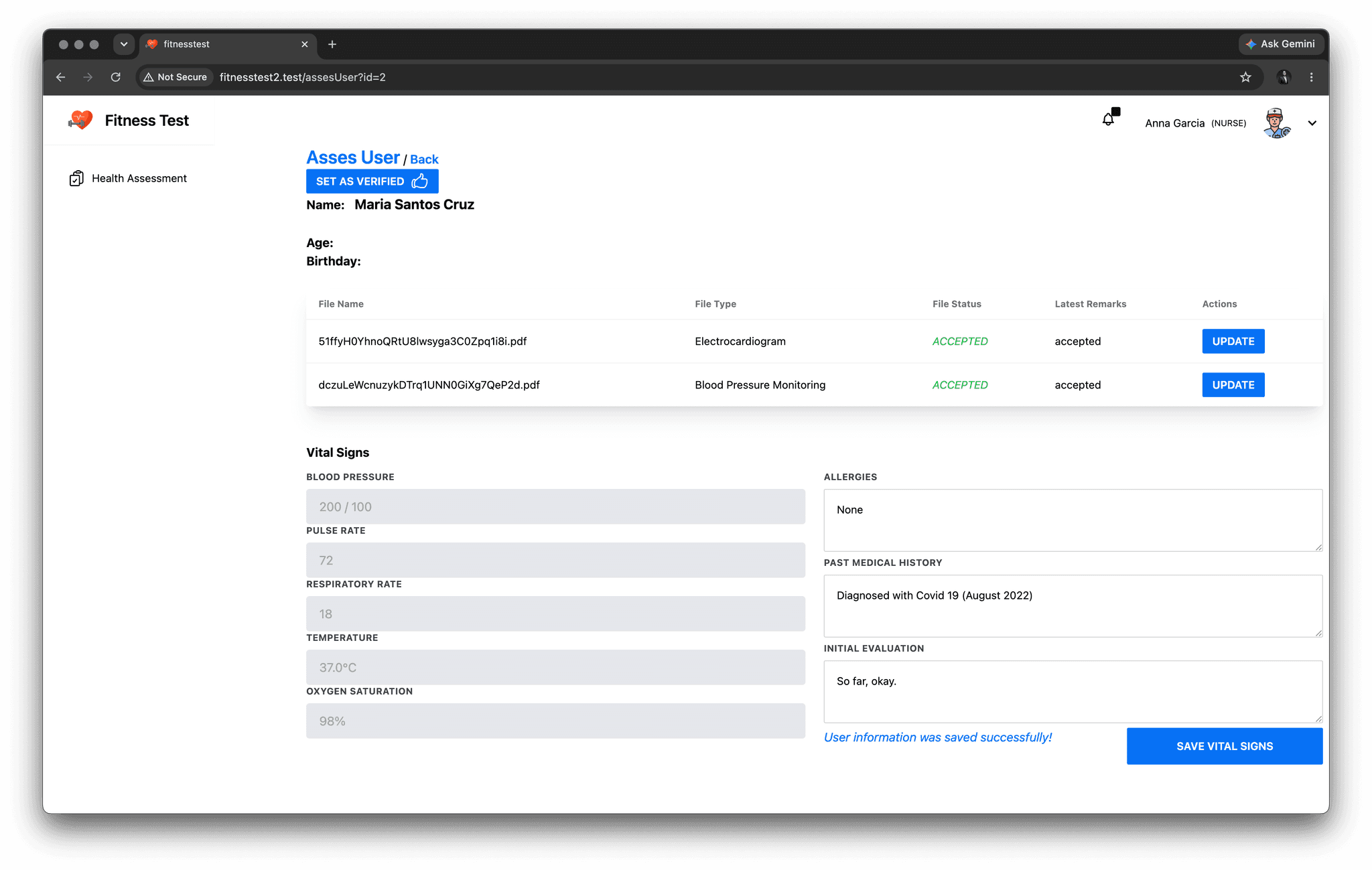 Nurse - Health Assestment
