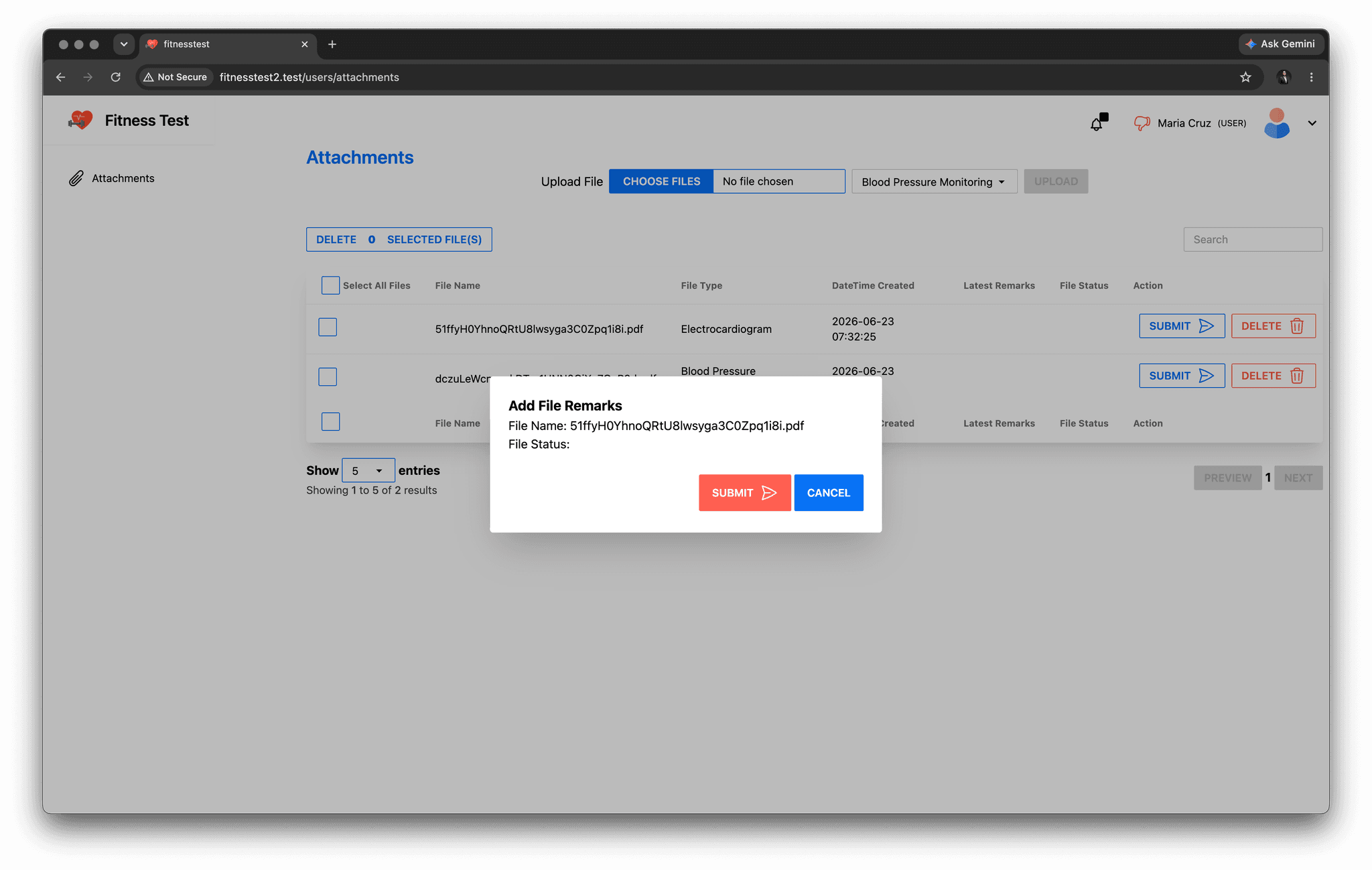 User - Attachments