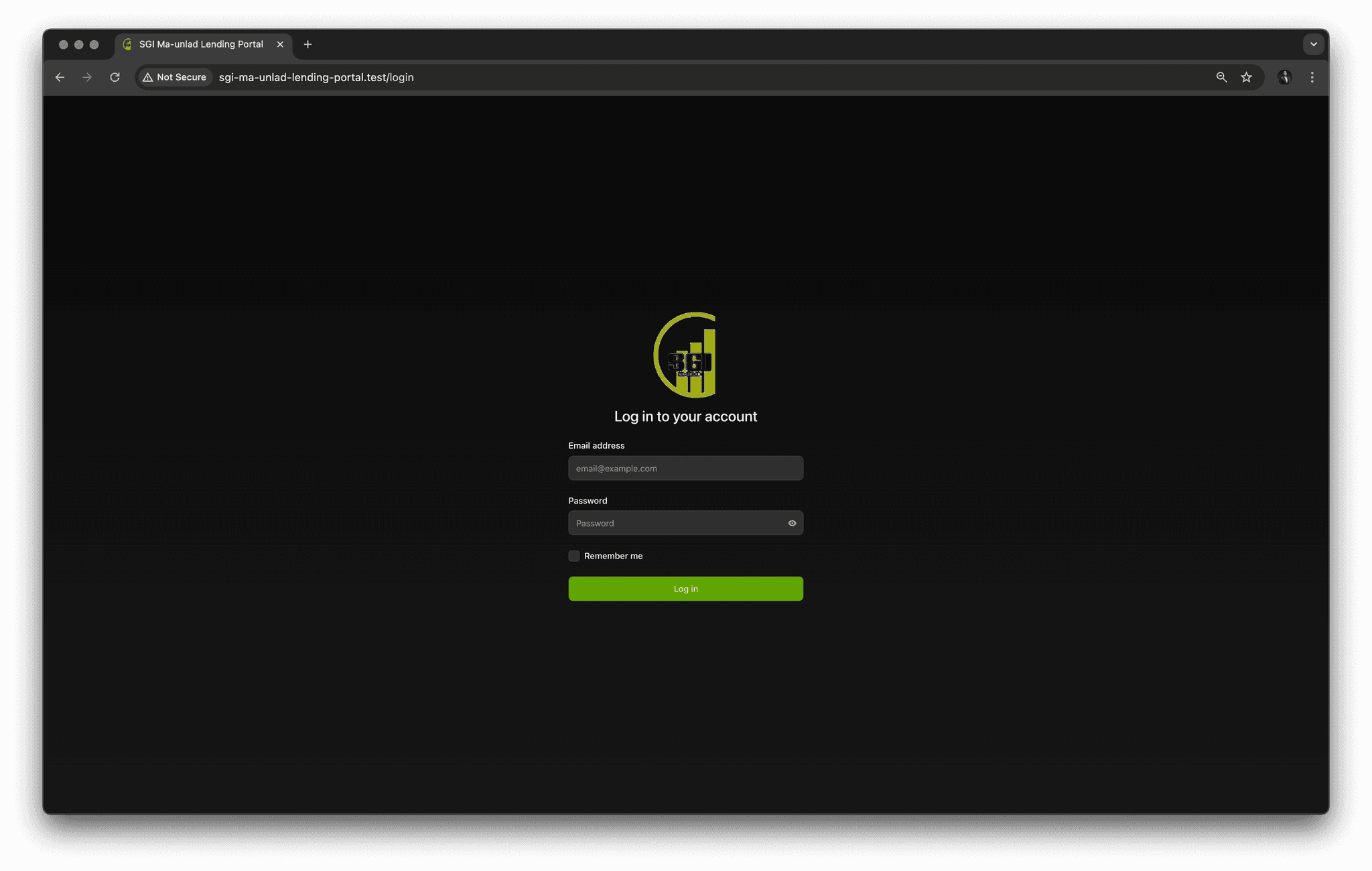 Login Page
